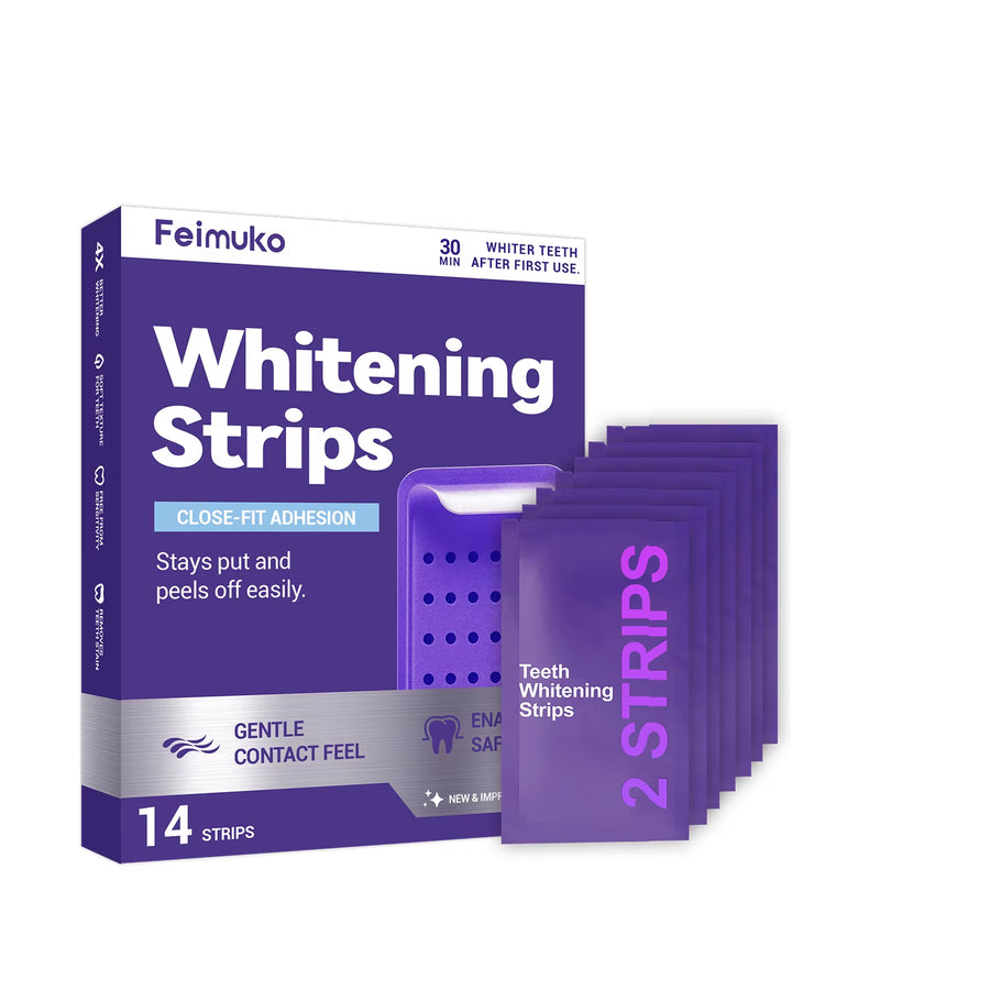 Navello Purple Whitening Strips — PAP+ Colour-Correcting Strips (Peroxide Free)